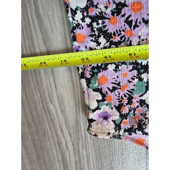 Anthropologie Floral Button-Front Sleeveless Top With Ruffle Collar L - Picture 8 of 8